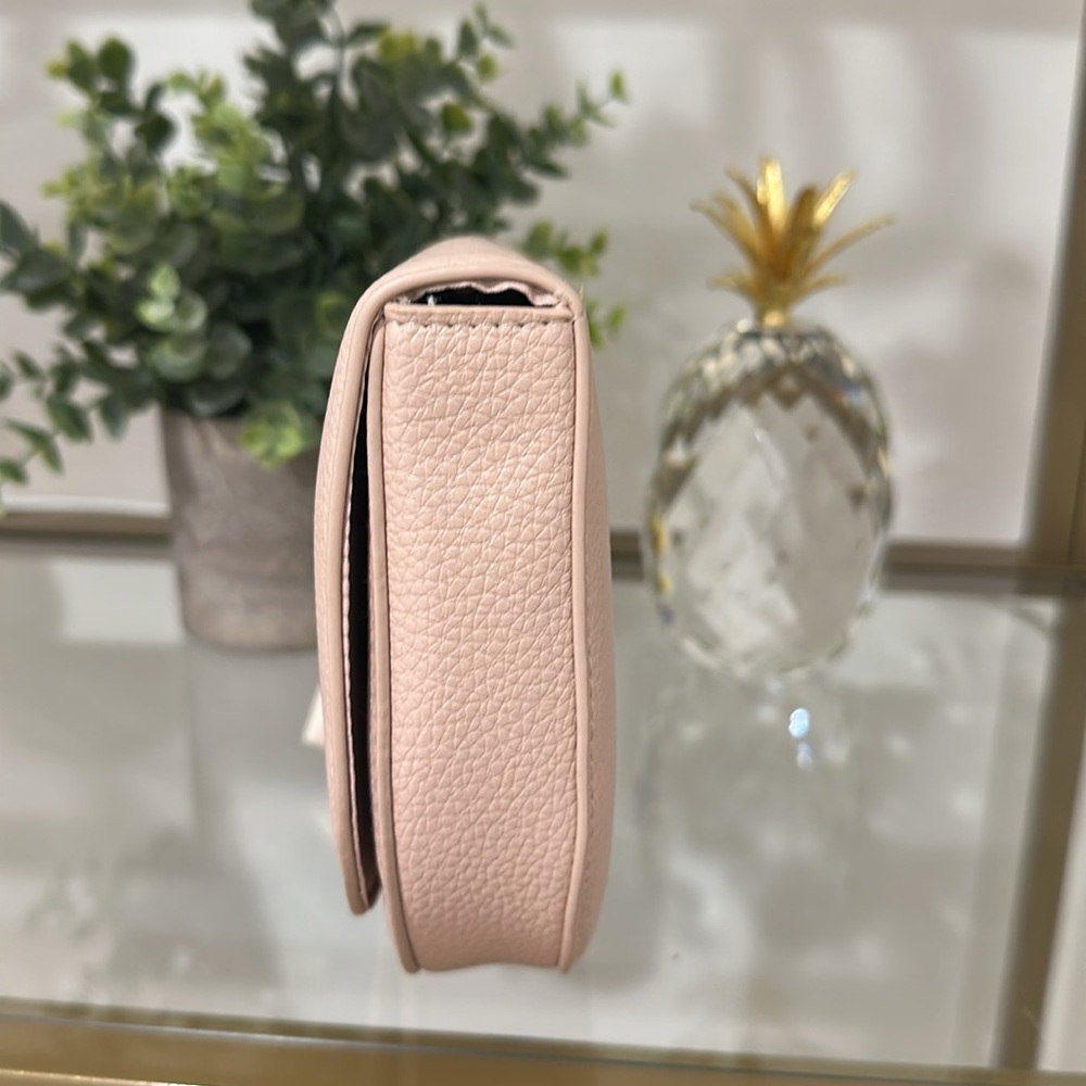 Chloe Blush Leather Wristlet - Picture 5 of 10